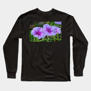 Ipomoea pes-caprae - known as bayhops, beach morning glory or goat's foot Long Sleeve T-Shirt